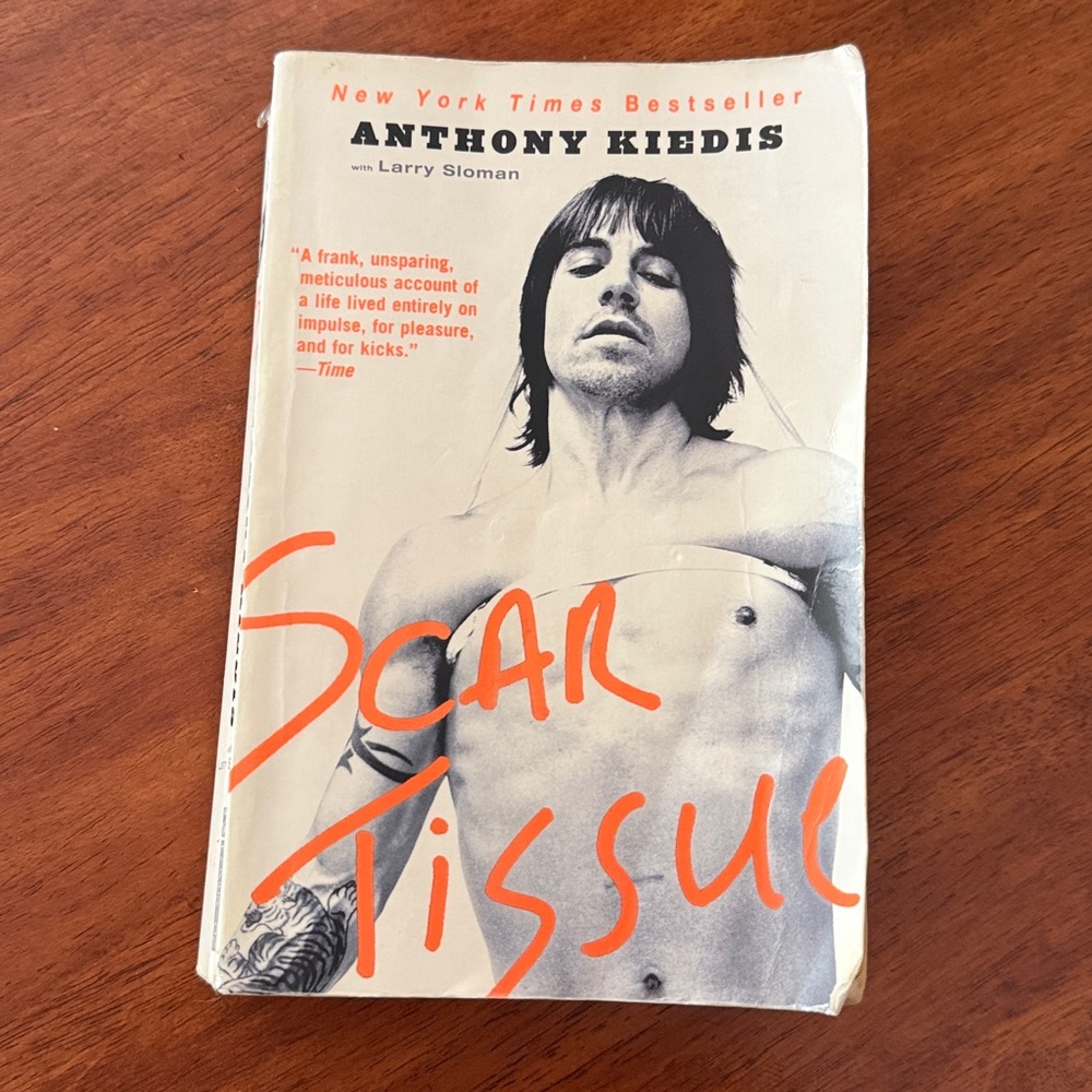 Scar Tissue by Anthony Kiedis New York Times Best Seller paperback